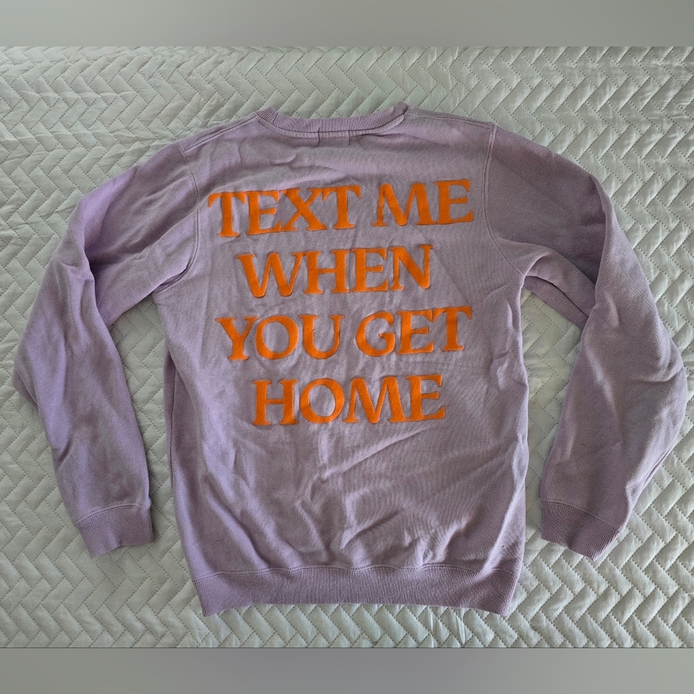 Lonely Ghost Text Me When You Get Home Pullover Sweatshirt